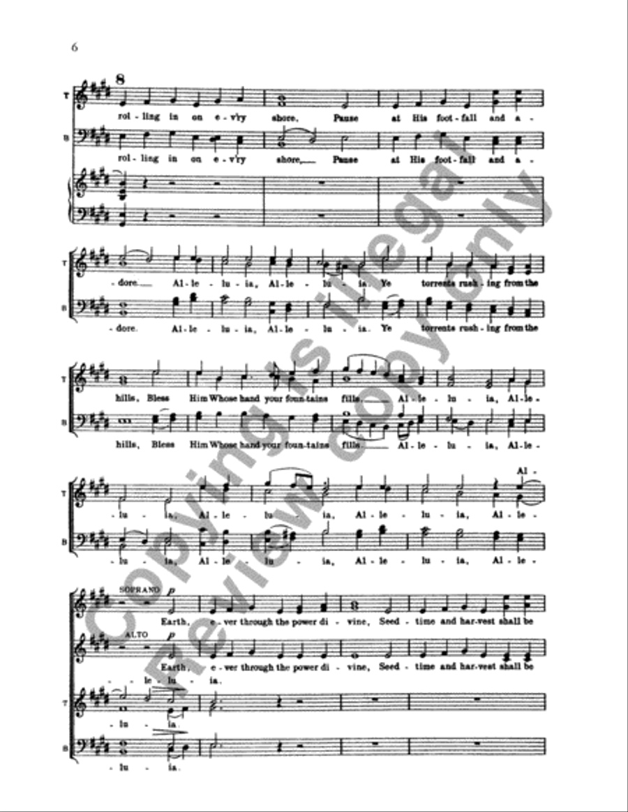 Psalm 148: Lord, Who Hast Made Us (Organ/Vocal Score) 4-Part scores gallery preview page 15