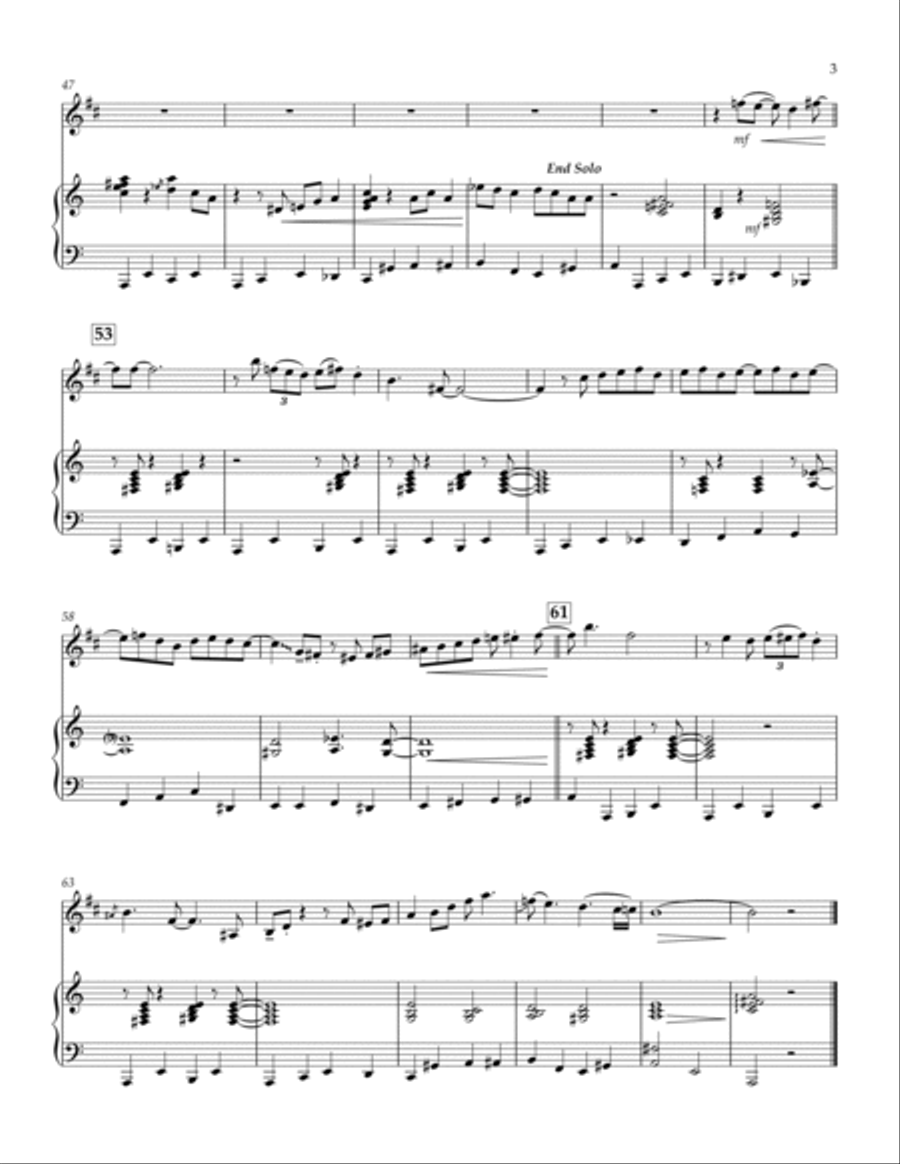Summertime B-Flat Clarinet scores gallery preview page 3