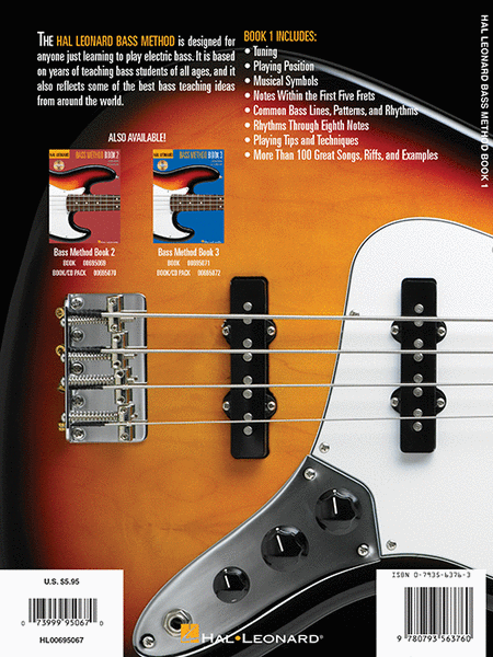 Hal Leonard Bass Method Book 1 – 2nd Edition