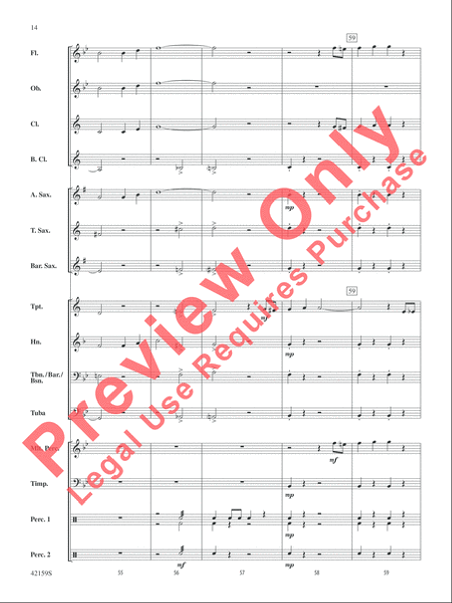 Two, by George Two, by George Concert Band scores gallery preview page 15