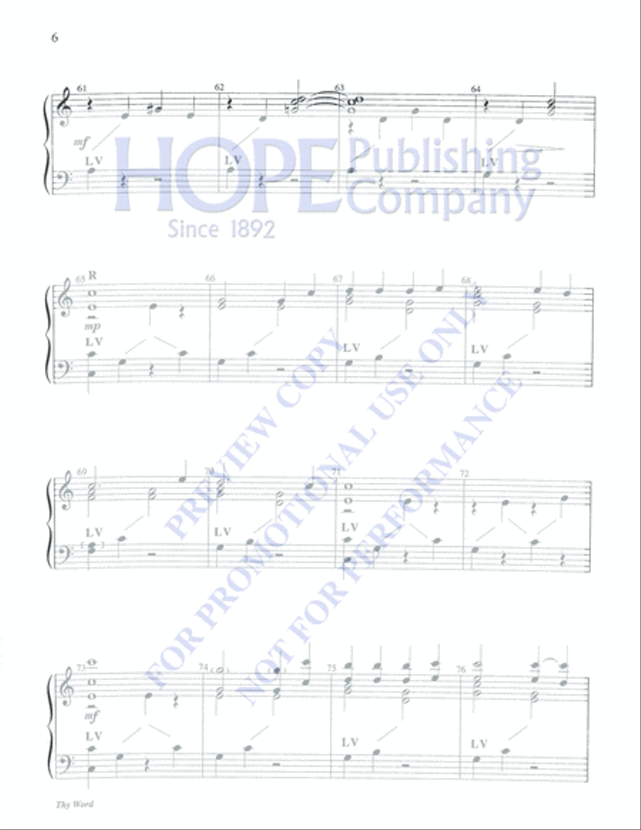 Thy Word Thy Word 3-Octaves scores gallery preview page 6