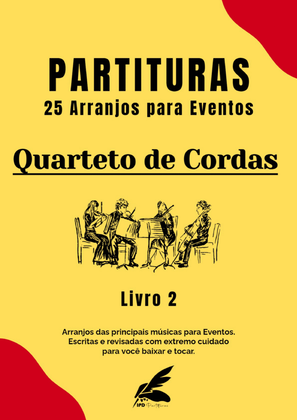 Book cover for 25 Arranjos para Quarteto de Cordas - Livro 2