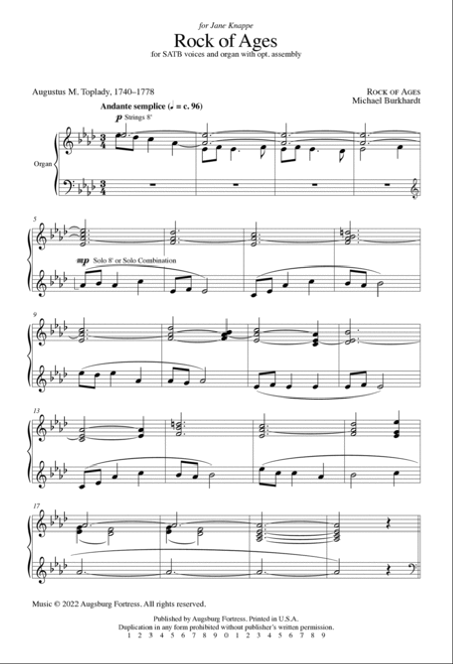 Rock of Ages 4-Part scores gallery preview page 3