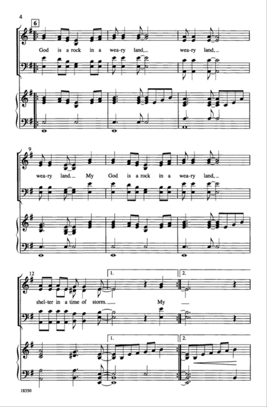 My God Is a Rock My God Is a Rock 4-Part scores gallery preview page 4