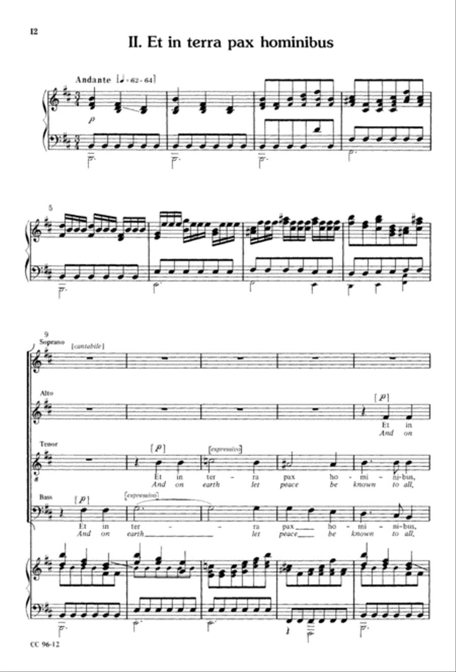 Gloria Gloria 4-Part scores gallery preview page 13
