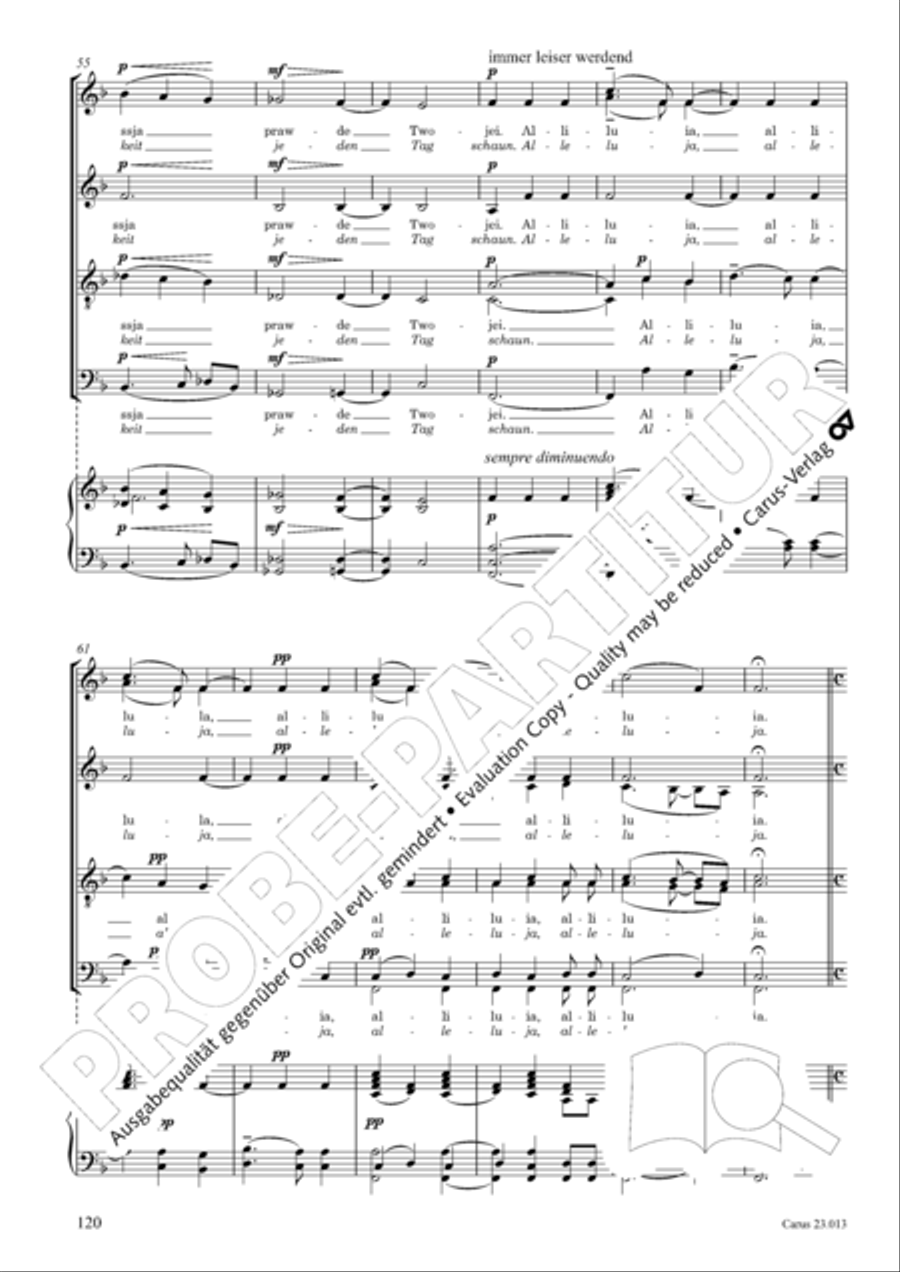 Liturgy of St. John Chrysostom op. 31 for mixed choir a cappella (Chrysostomos-Liturgie op. 31 fur Chor a cappella mit singbarem deutschem Text)