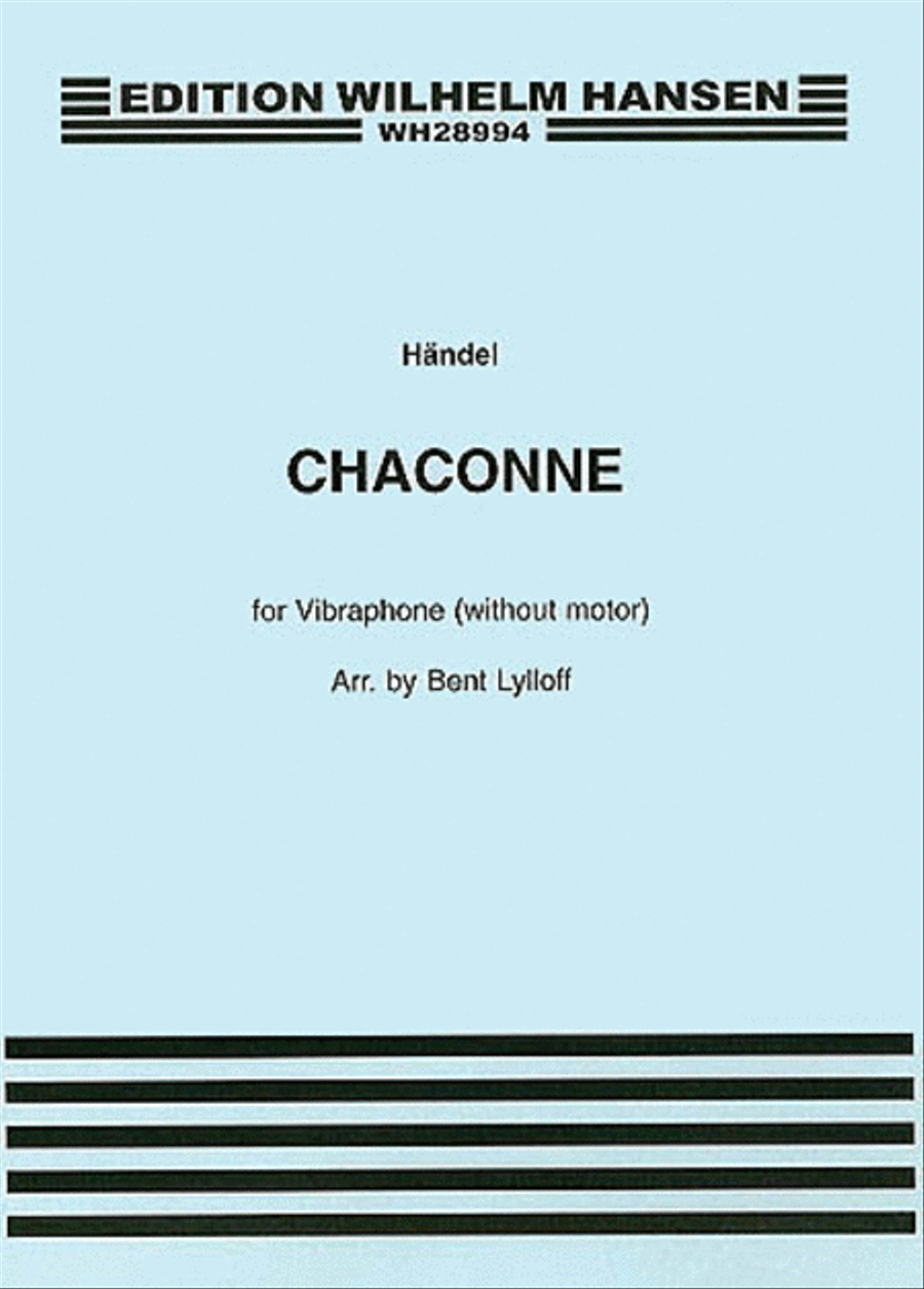 Chaconne for Vibraphone (Without Motor) Vibraphone scores gallery preview page 1