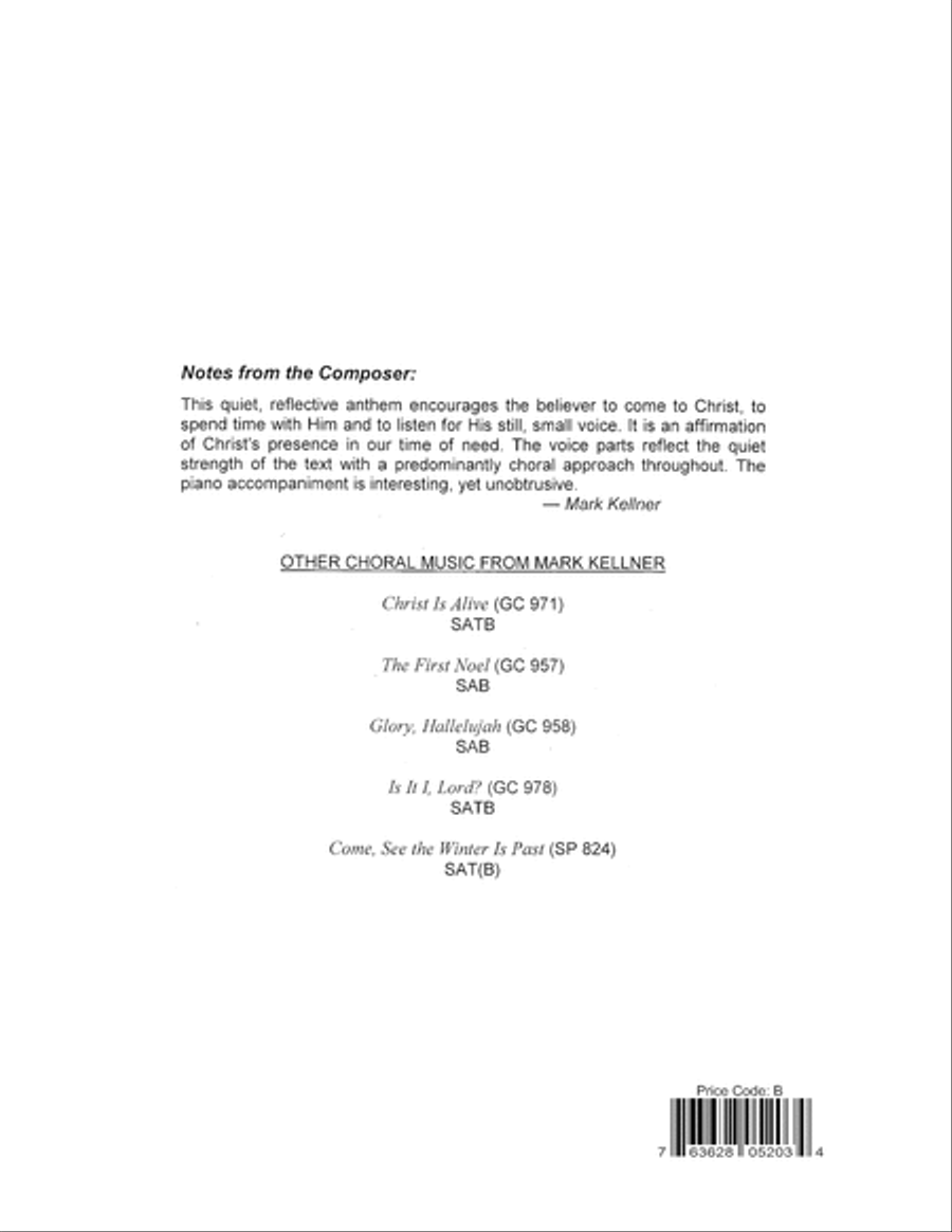 Jesus Speaks to Me Choir scores gallery preview page 8
