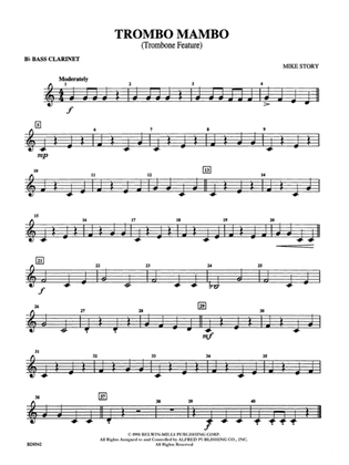 Trombo Mambo (Trombone Feature): B-flat Bass Clarinet