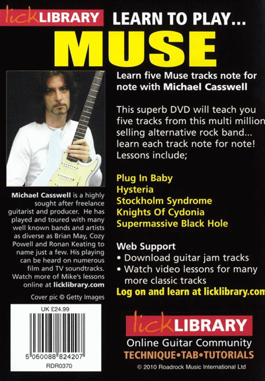Learn To Play Muse Guitar scores gallery preview page 2