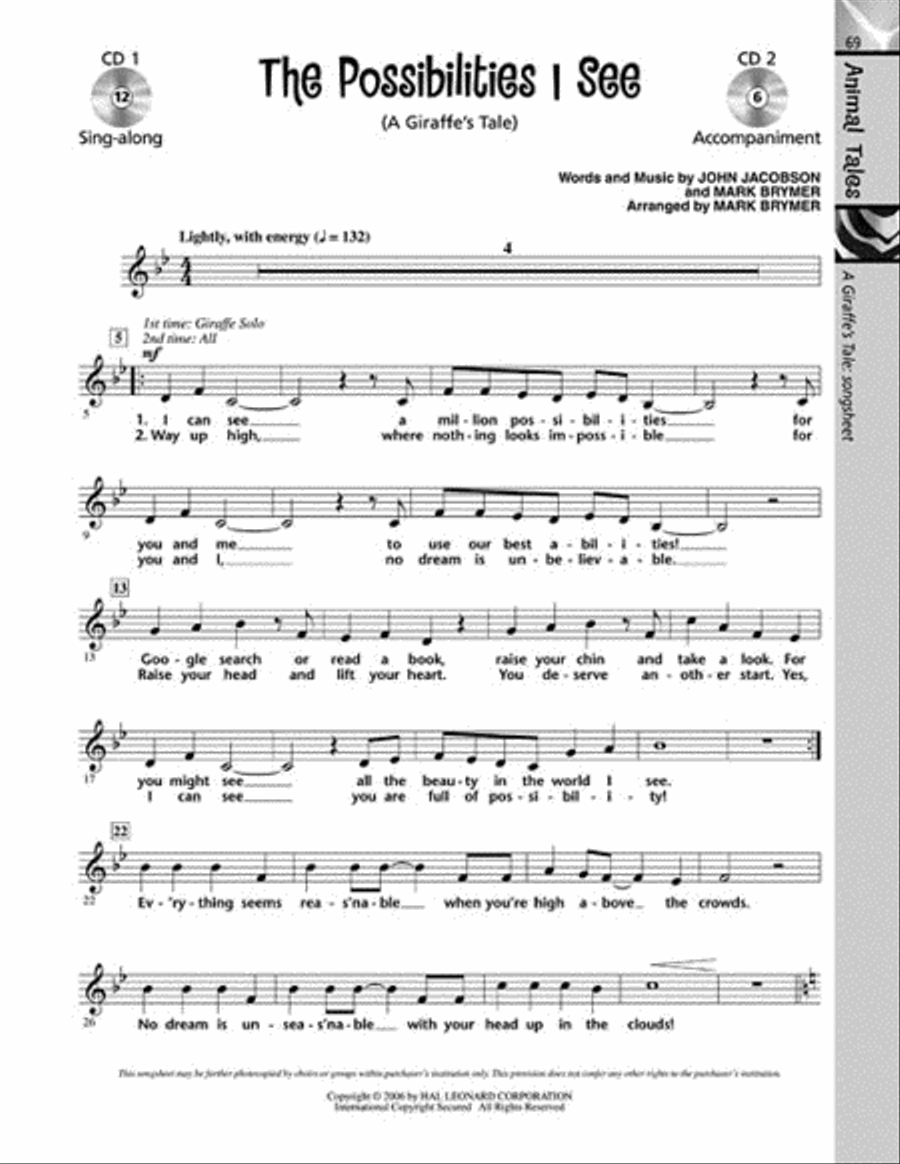 Animal Tales Choir scores gallery preview page 3