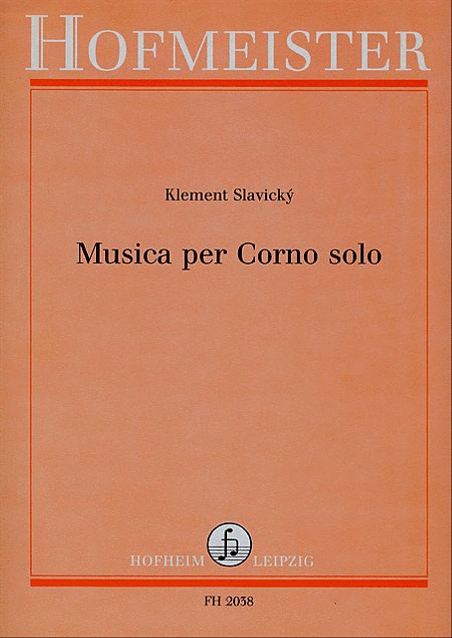 Musica per Corno solo Horn scores gallery preview page 1
