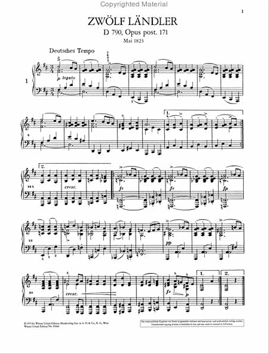 Ländlers, Ecossaises, Minuets Chamber Music scores gallery preview page 2