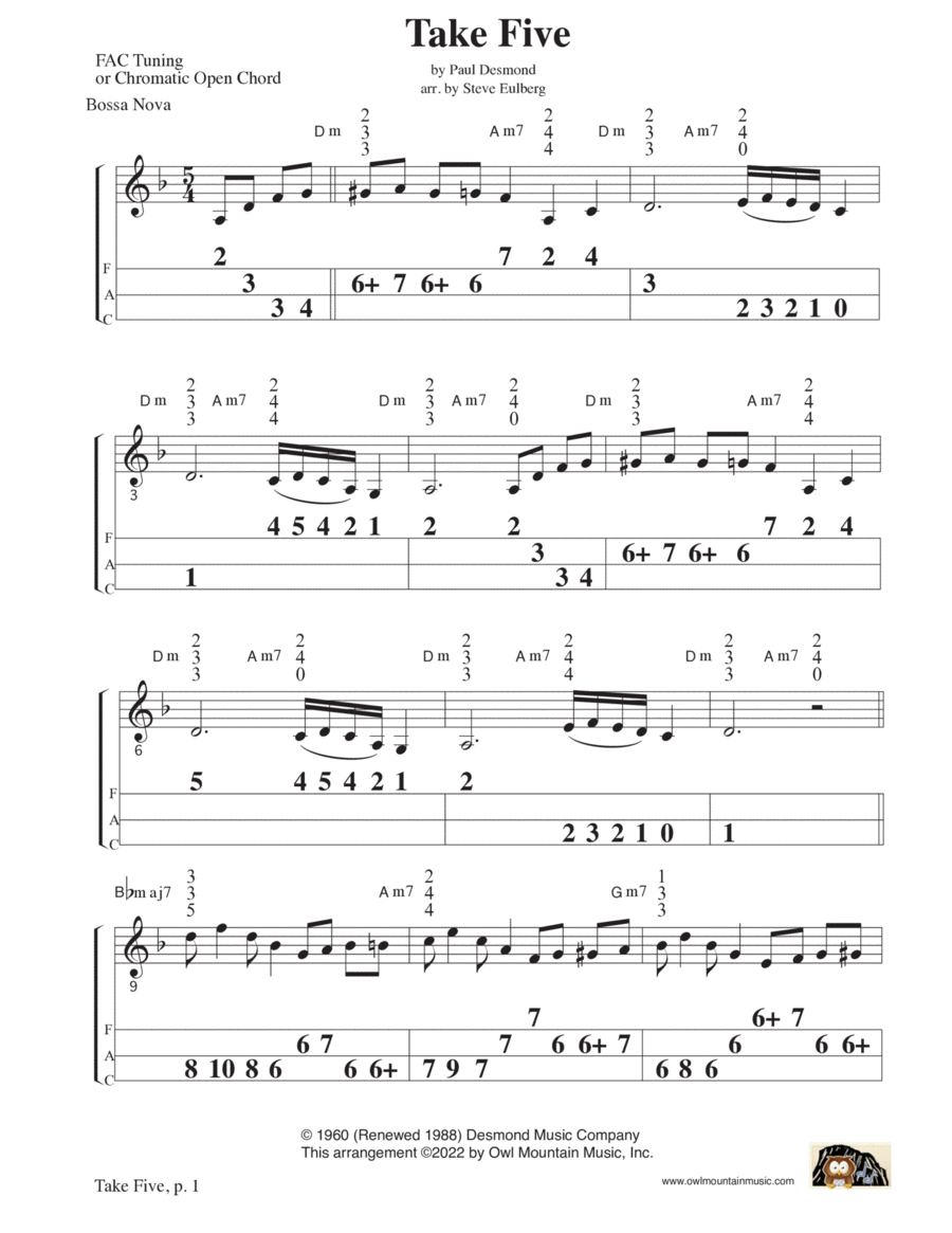 Take Five Small Ensemble scores gallery preview page 1