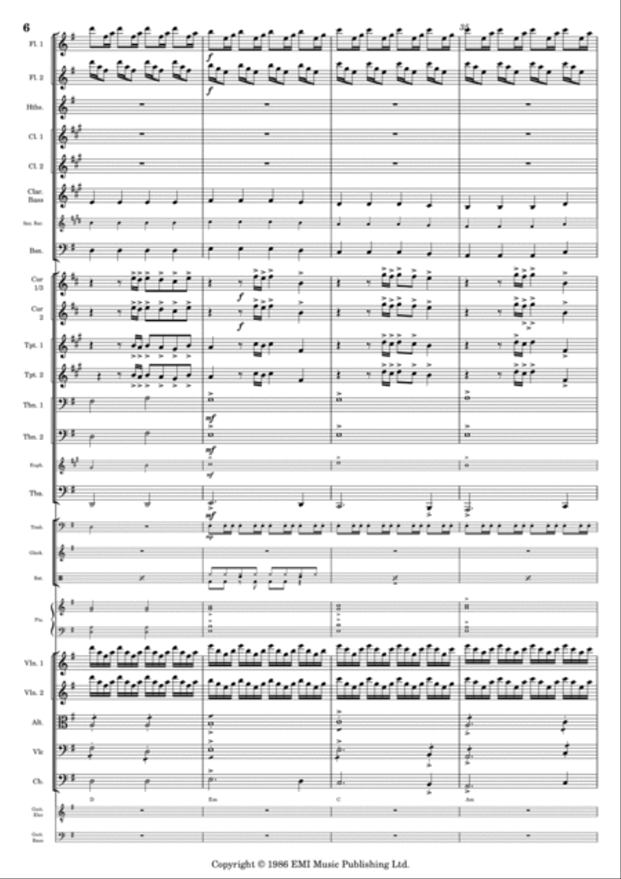 Final Countdown Full Orchestra scores gallery preview page 6
