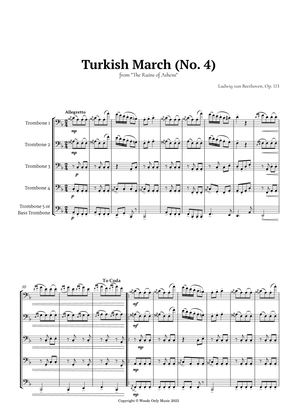 Turkish March by Beethoven for Trombone Quintet