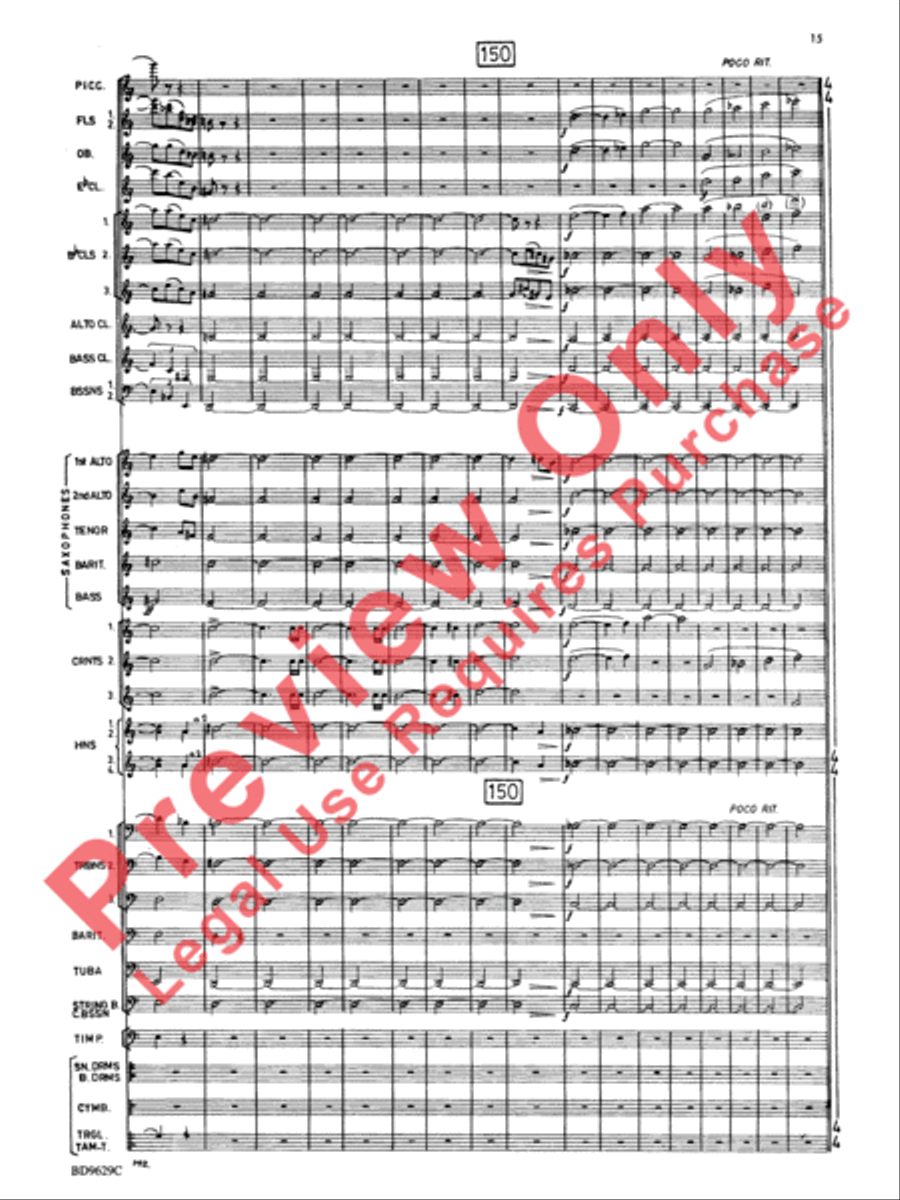 Fantasia for Band Concert Band scores gallery preview page 18