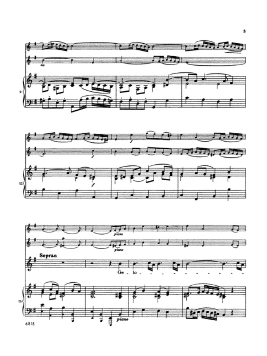 Soprano Arias from Church Cantatas (5 Sacred), Volume 3 Voice Solo scores gallery preview page 4