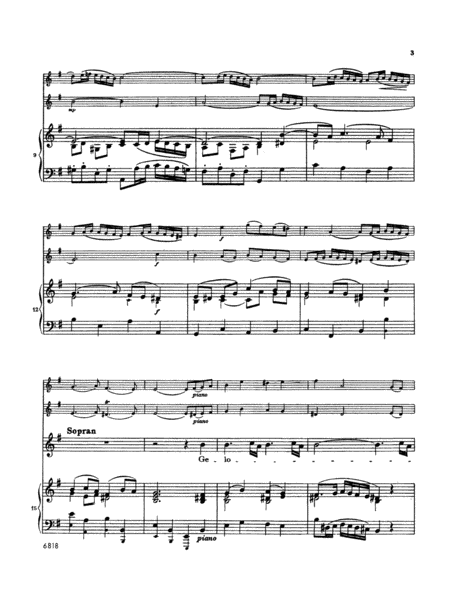 Soprano Arias from Church Cantatas (5 Sacred), Volume 3
