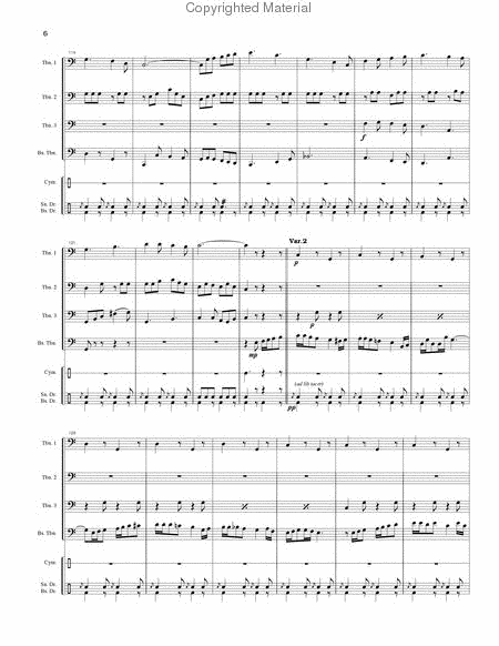 Seventy-Six Trombones (trombone quartet) by Meredith Willson Trombone Quartet - Sheet Music