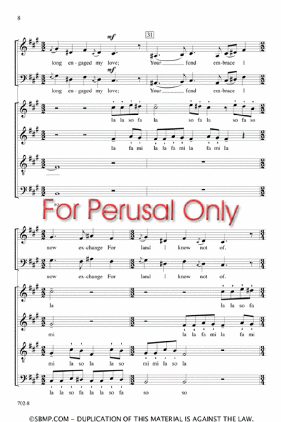Long Time Trav'ling - SATB divisi Octavo Divisi scores gallery preview page 7