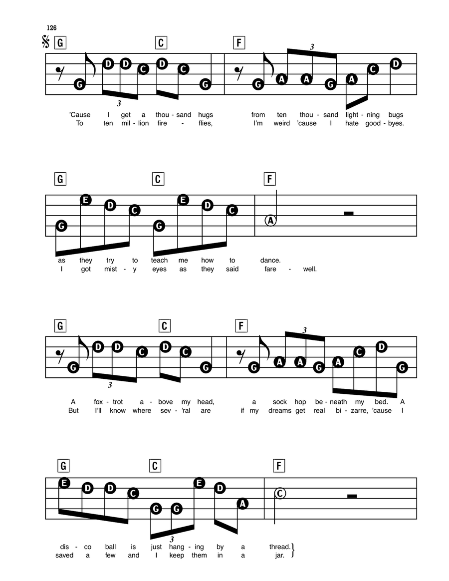 Fireflies Electronic Keyboard scores gallery preview page 3
