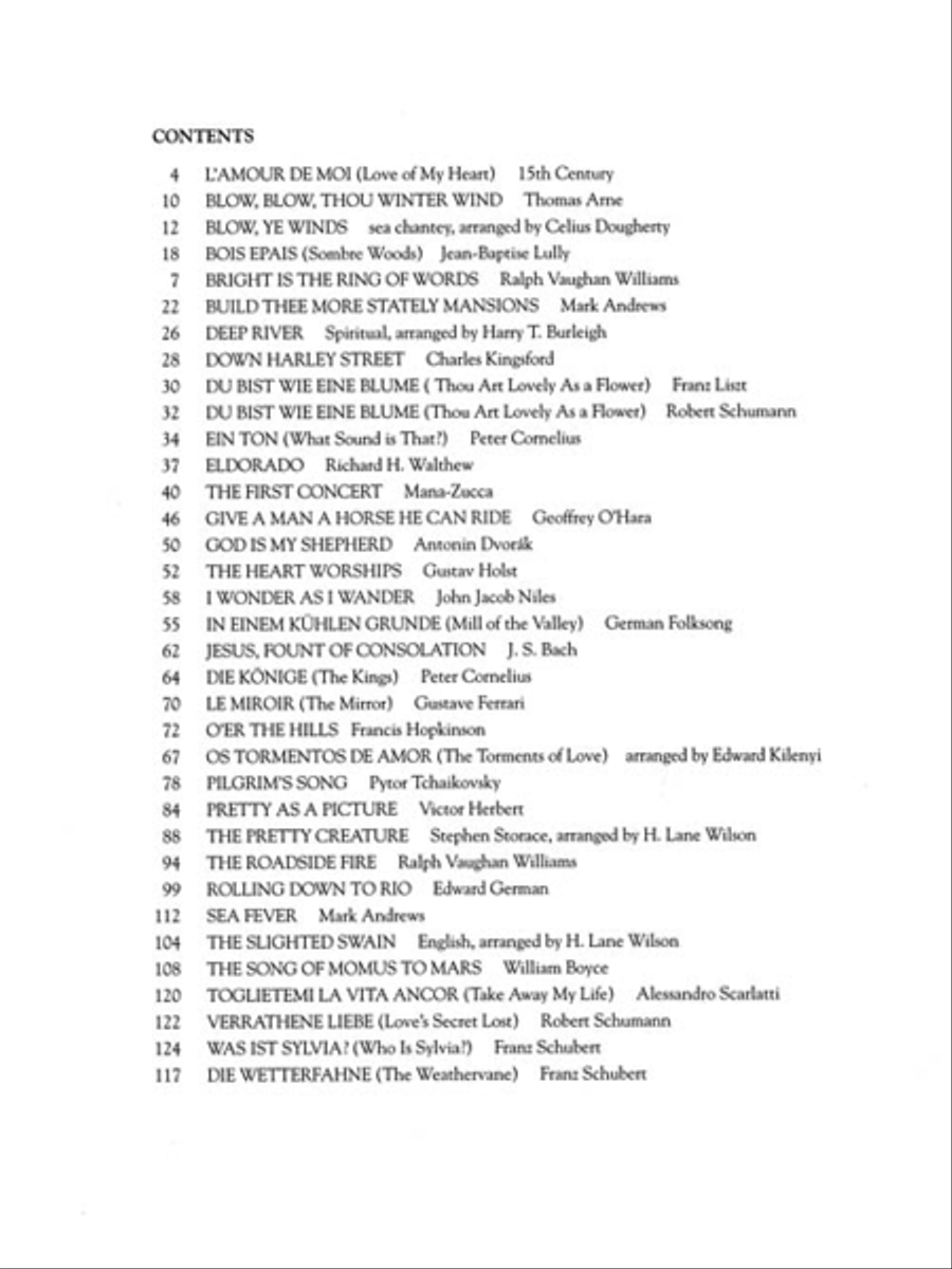 The First Book of Baritone/Bass Solos – Part II Bass Voice scores gallery preview page 4
