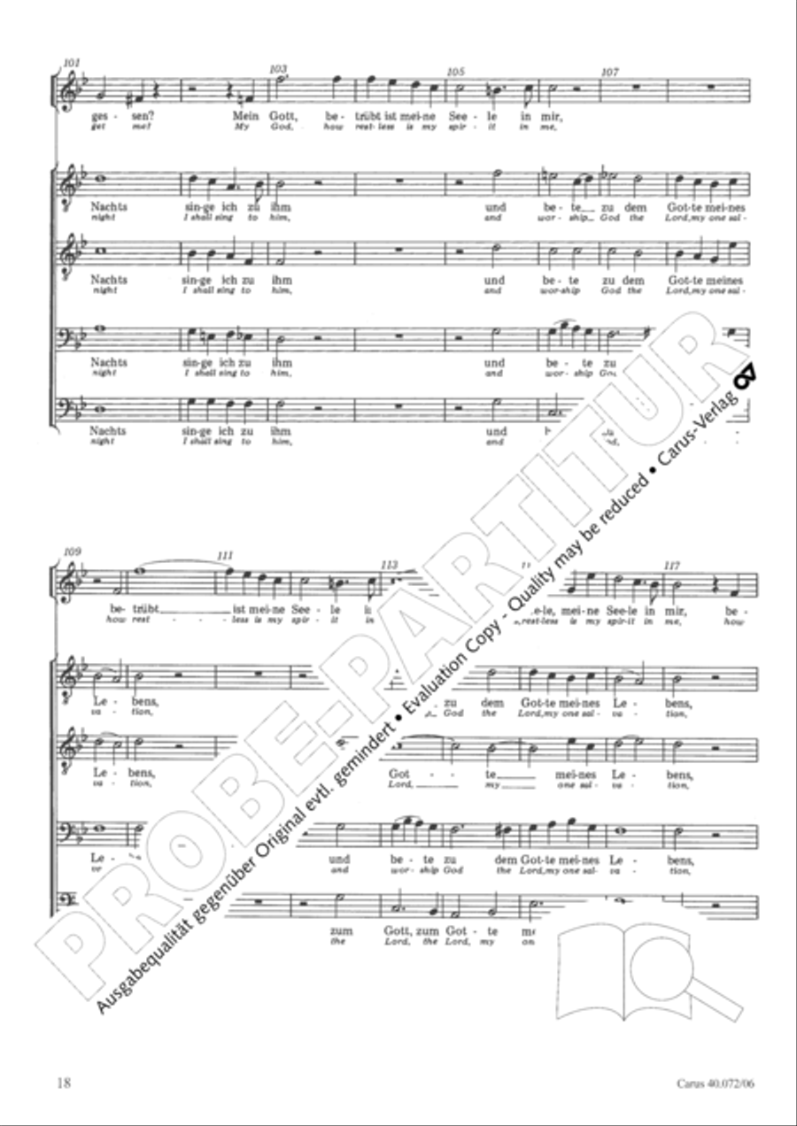 Psalm 42 4-Part scores gallery preview page 19