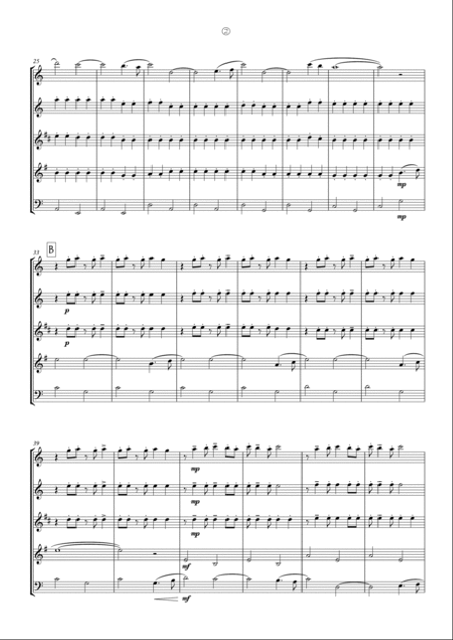 Mack The Knife Woodwind Quintet scores gallery preview page 5