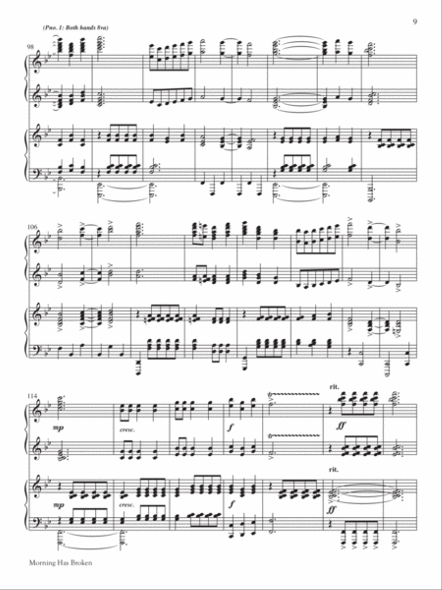 Classic Hymns for 4-Hand Piano, Vol. 2 Piano Accompaniment scores gallery preview page 9