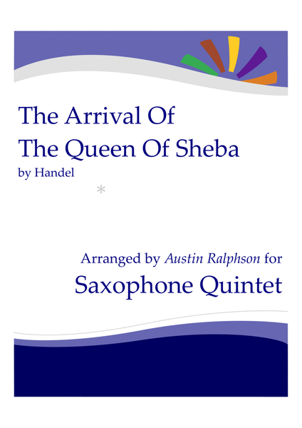 The Arrival of the Queen of Sheba - sax quintet image number null