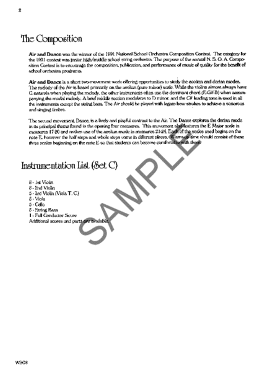 Air & Dance - Score Air & Dance - Score String Orchestra scores gallery preview page 2