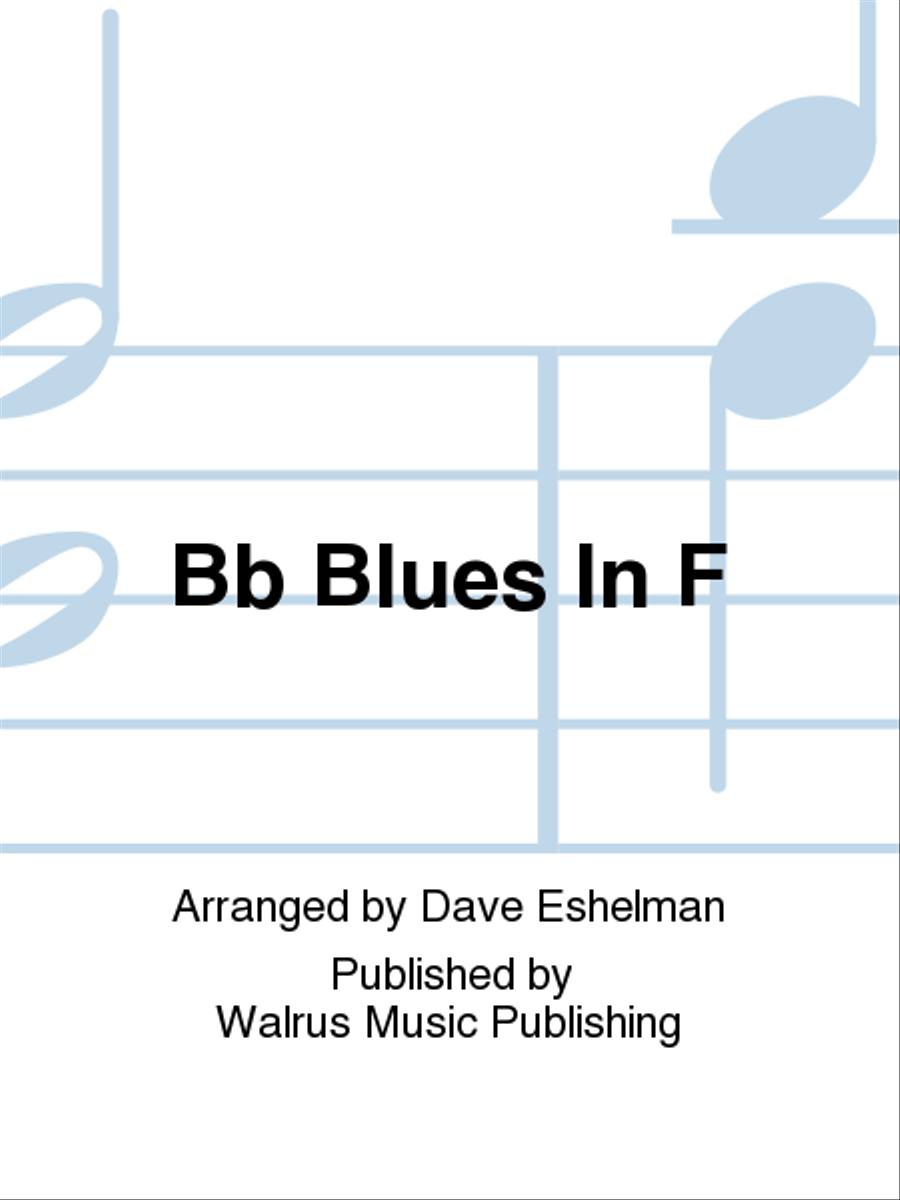 Bb Blues In F Bb Blues In F Big Band scores gallery preview page 1