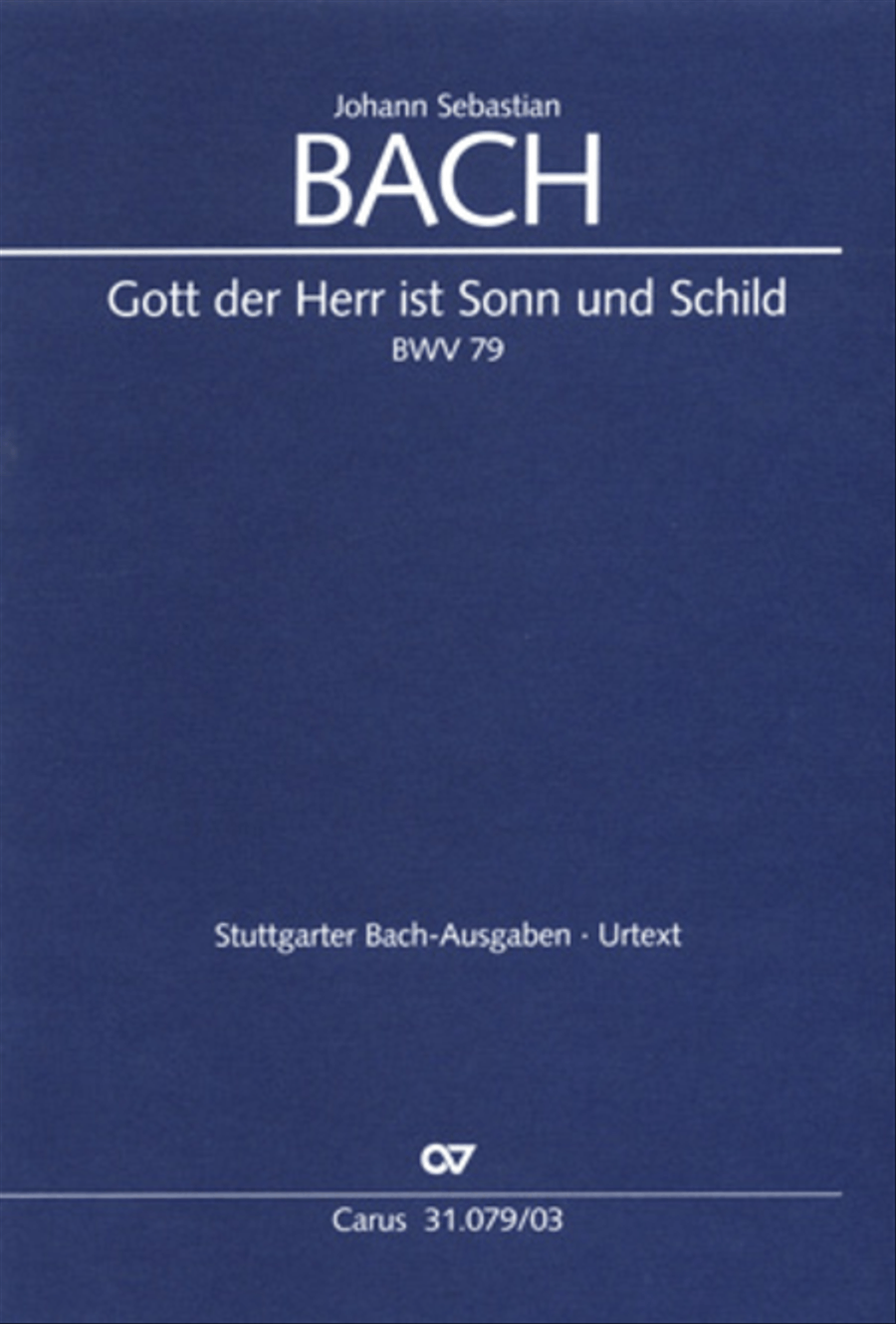 God the Lord is sun and shield (Gott, der Herr, ist Sonn und Schild) 4-Part scores gallery preview page 1