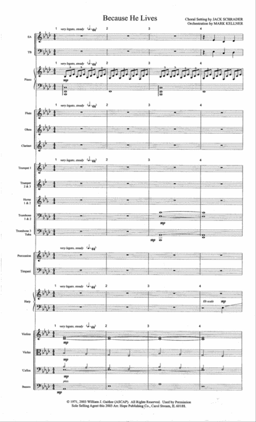 Because He Lives Because He Lives Choir scores gallery preview page 2