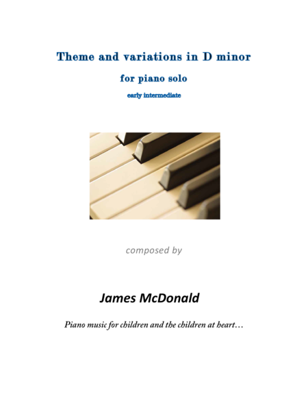 Theme and variations in D minor image number null