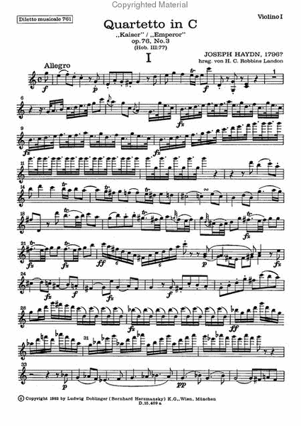 Streichquartett C-Dur op. 76 / 3