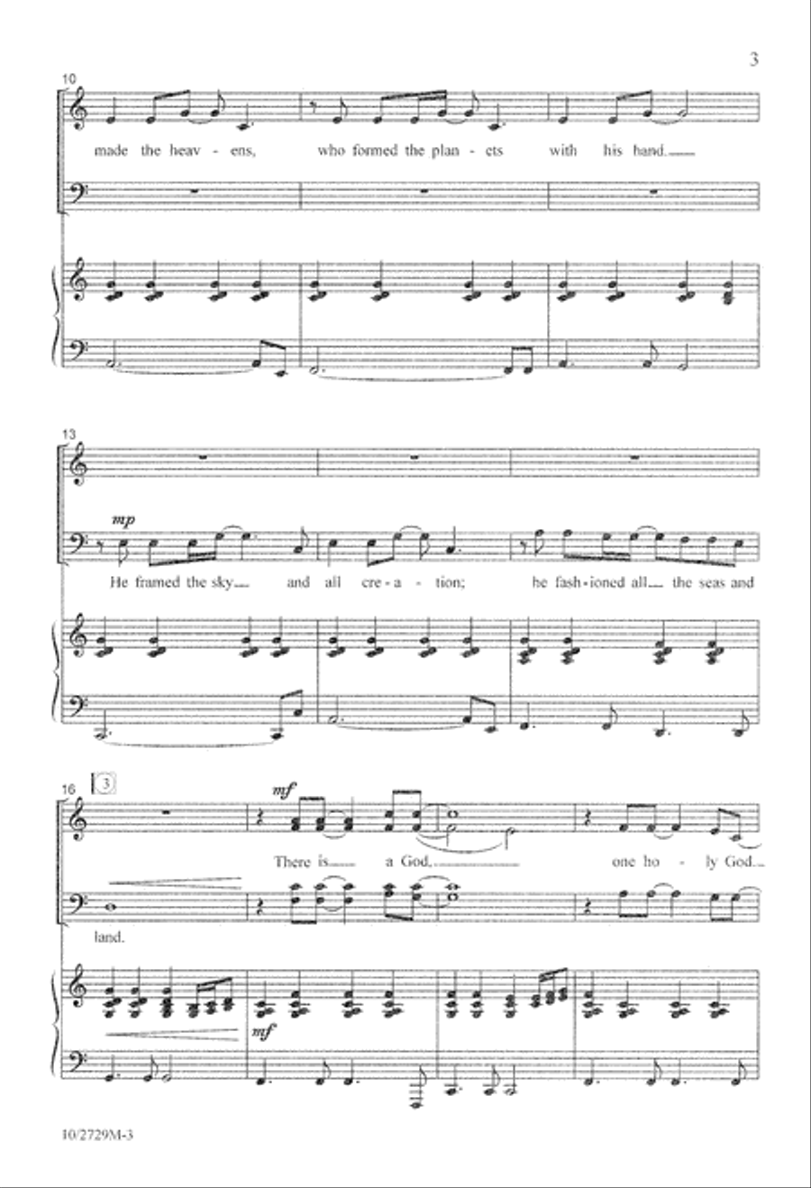 There is a God There is a God 4-Part scores gallery preview page 3