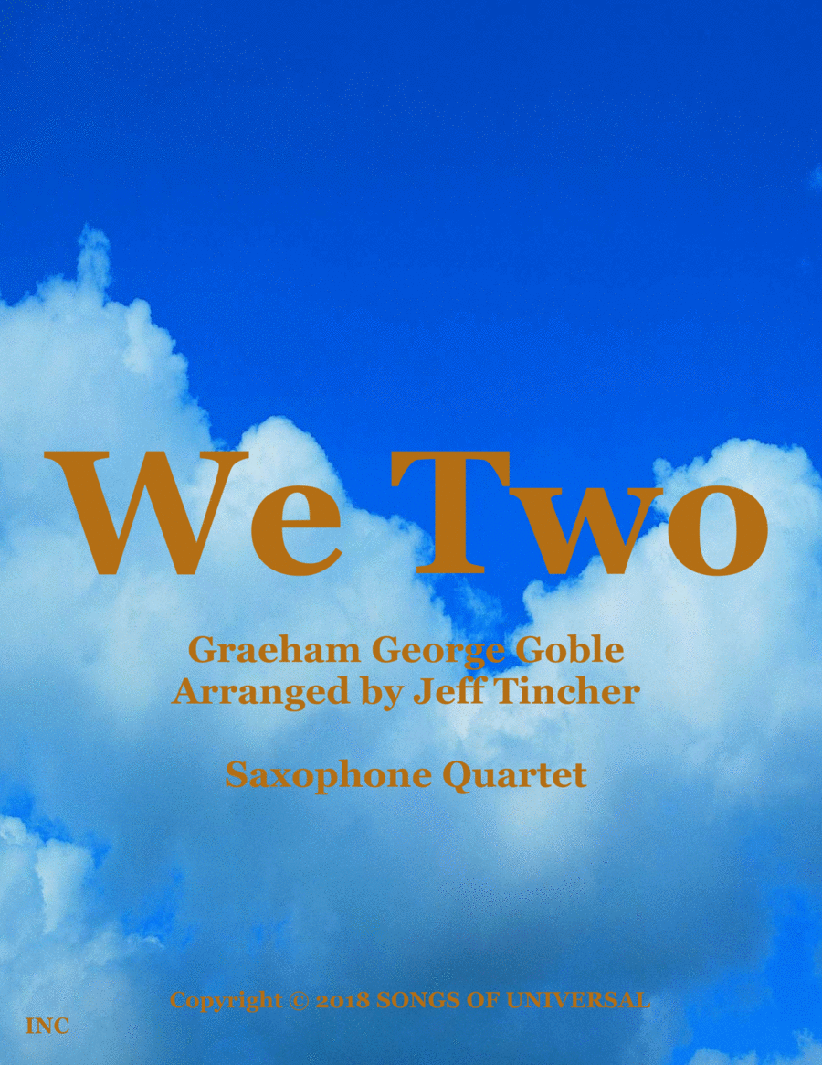 We Two We Two Saxophone Quartet scores gallery preview page 1