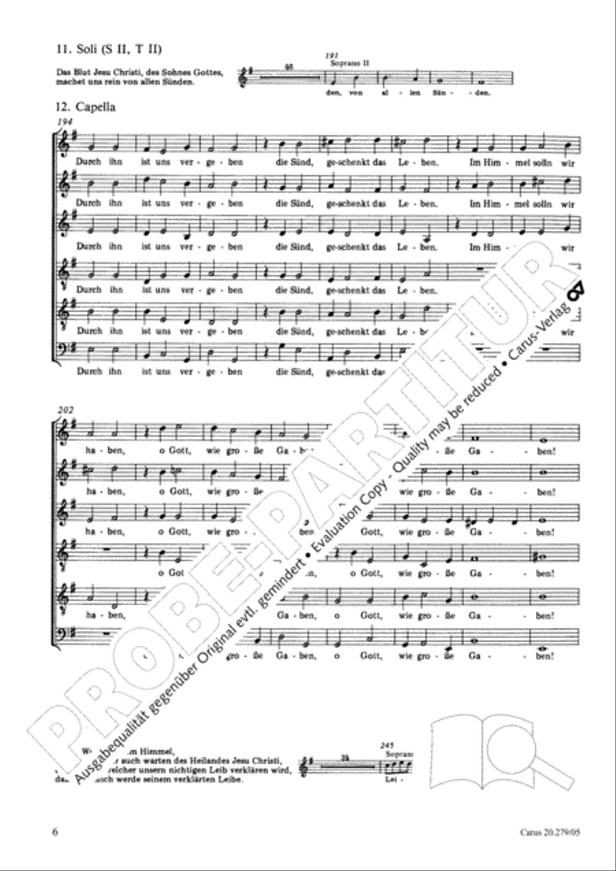Musikalische Exequien I-III Choir scores gallery preview page 7