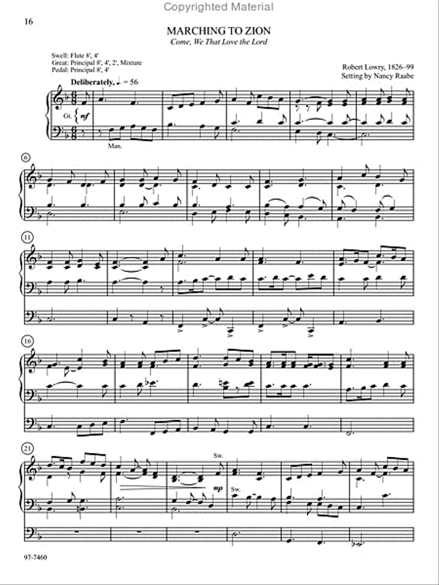Hymn Prelude Library: Lutheran Service Book, Vol. 7 (M) Organ scores gallery preview page 4