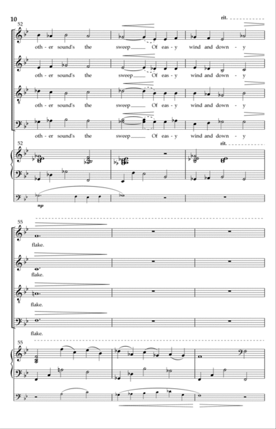 The Woods (Stopping By Woods On A Snowy Evening) 4-Part scores gallery preview page 7