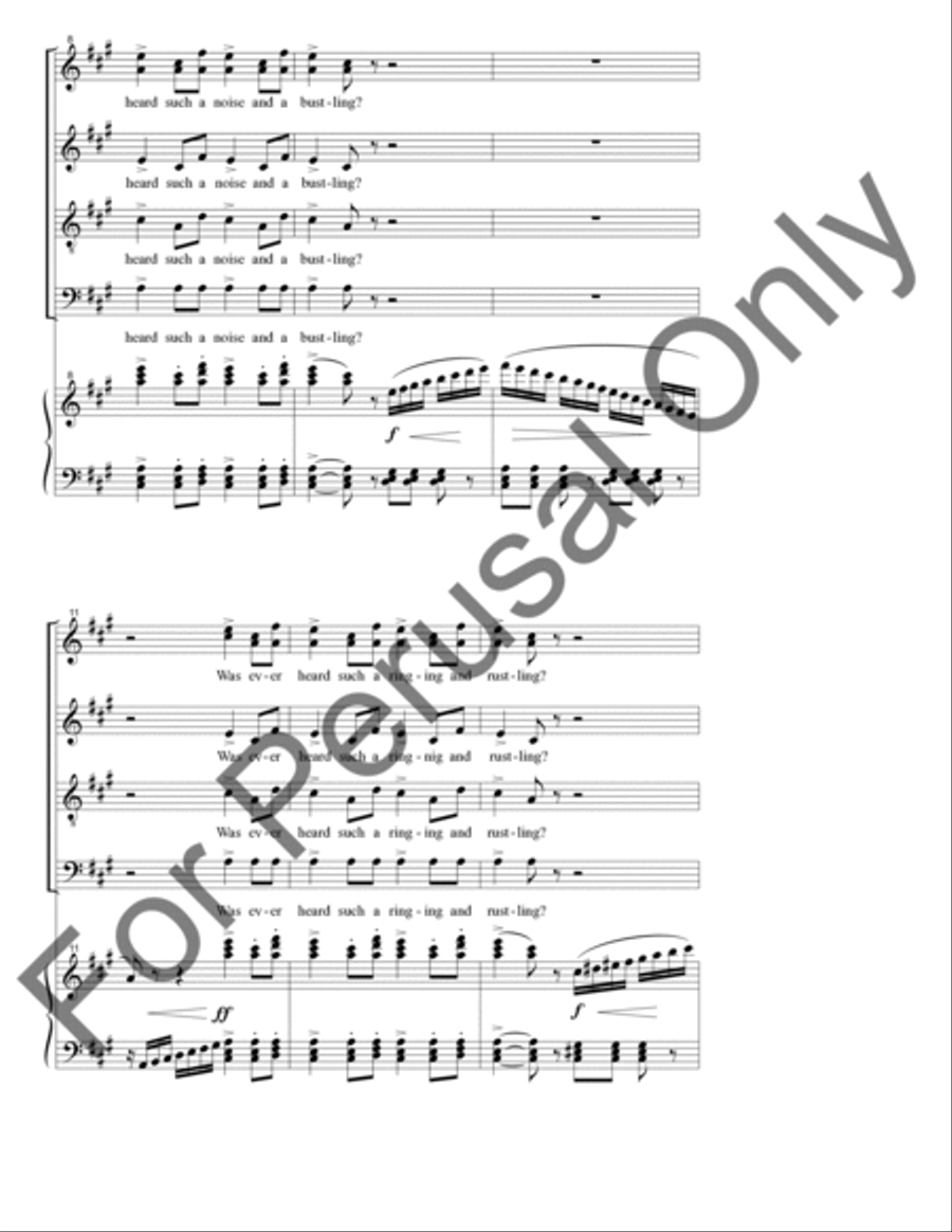 Chorus of the Servants Chorus of the Servants 4-Part scores gallery preview page 3