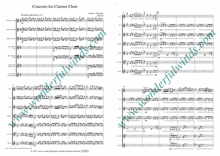 Concerto For Clarinet Choir image number null