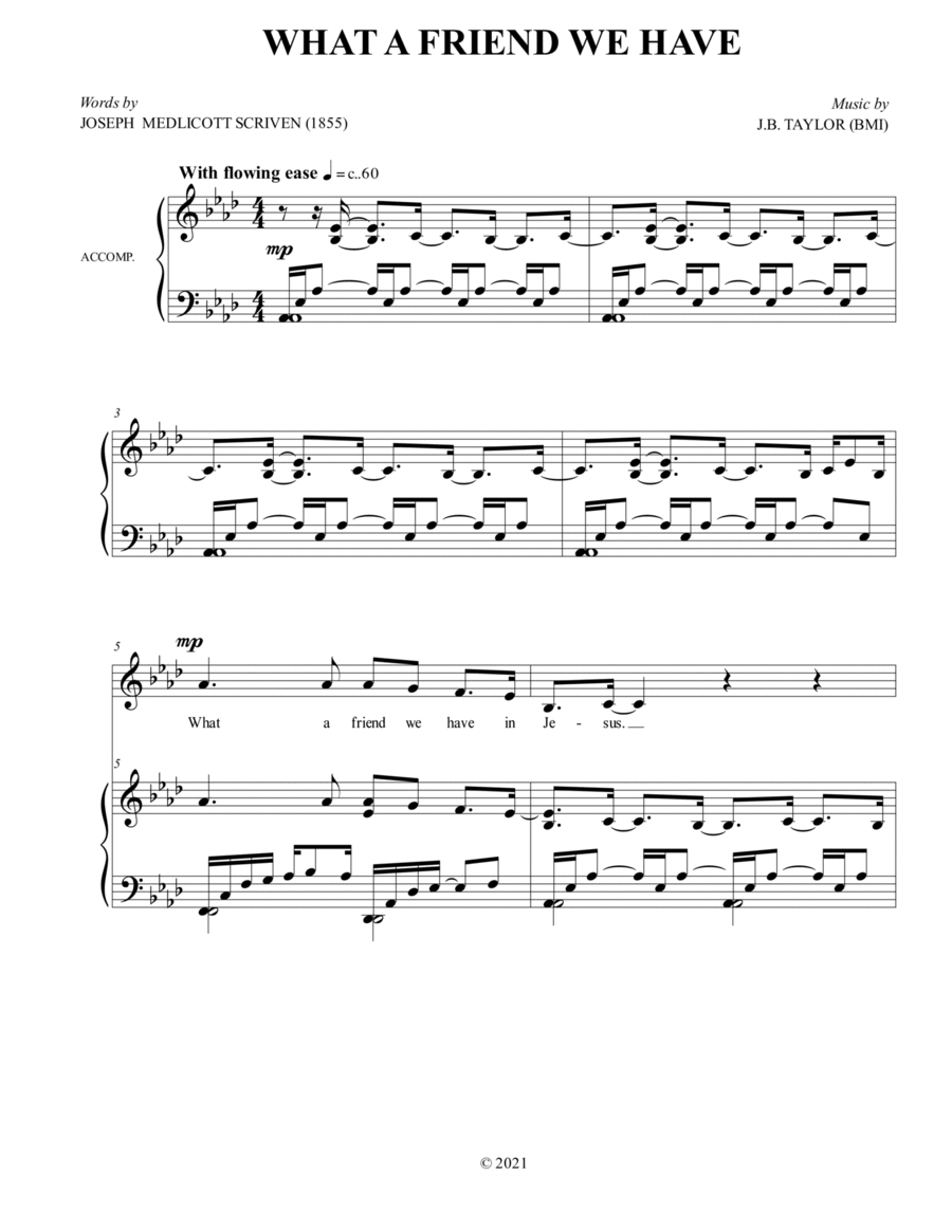 What a Friend We Have Voice scores gallery preview page 1
