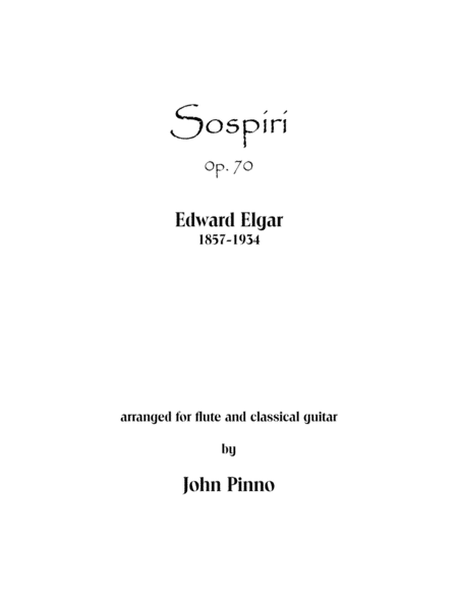 Sospiri (Edward Elgar) arranged for flute (violin) and classical guitar