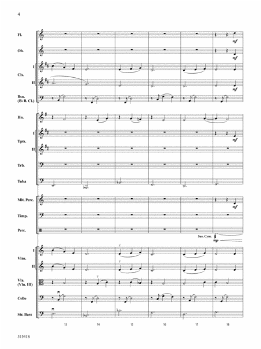 Courage: Score Full Orchestra scores gallery preview page 4