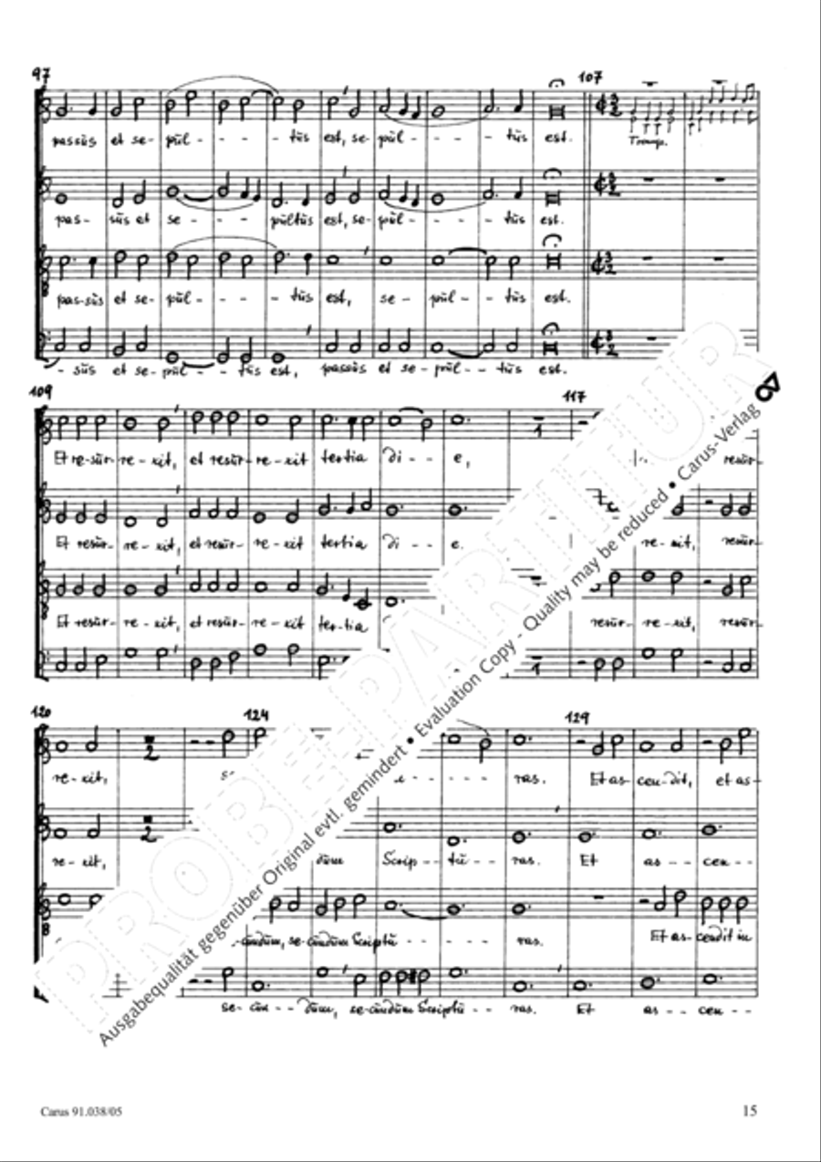 Missa Salvatoris 4-Part scores gallery preview page 16