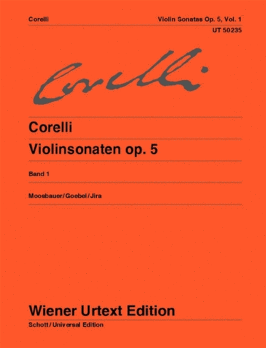Violin Sonatas, Op. 5 - Volume 1 Violin scores gallery preview page 1