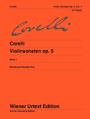 Book cover for Violin Sonatas, Op. 5 - Volume 1